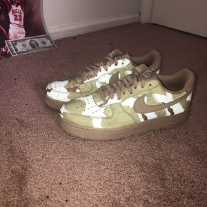 Nike camo Air Force one